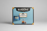 Borbone Bialetti Blu 100 coffee capsules from Capsule Caffè & Dolci, showcasing the colorful packaging and capsules.