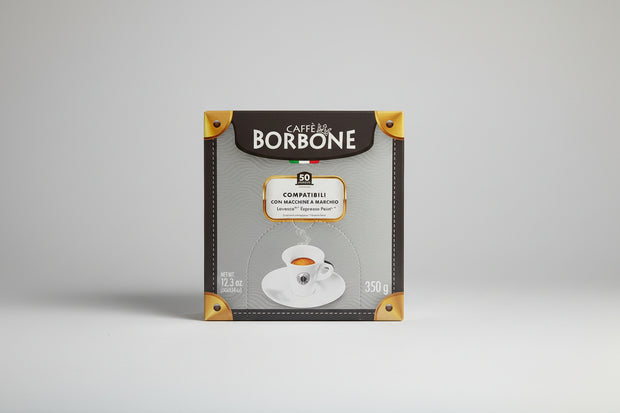 Borbone Lavazza Espresso Point Dek coffee capsules by Capsule Caffè & Dolci, showing a pack of 50 espresso capsules.