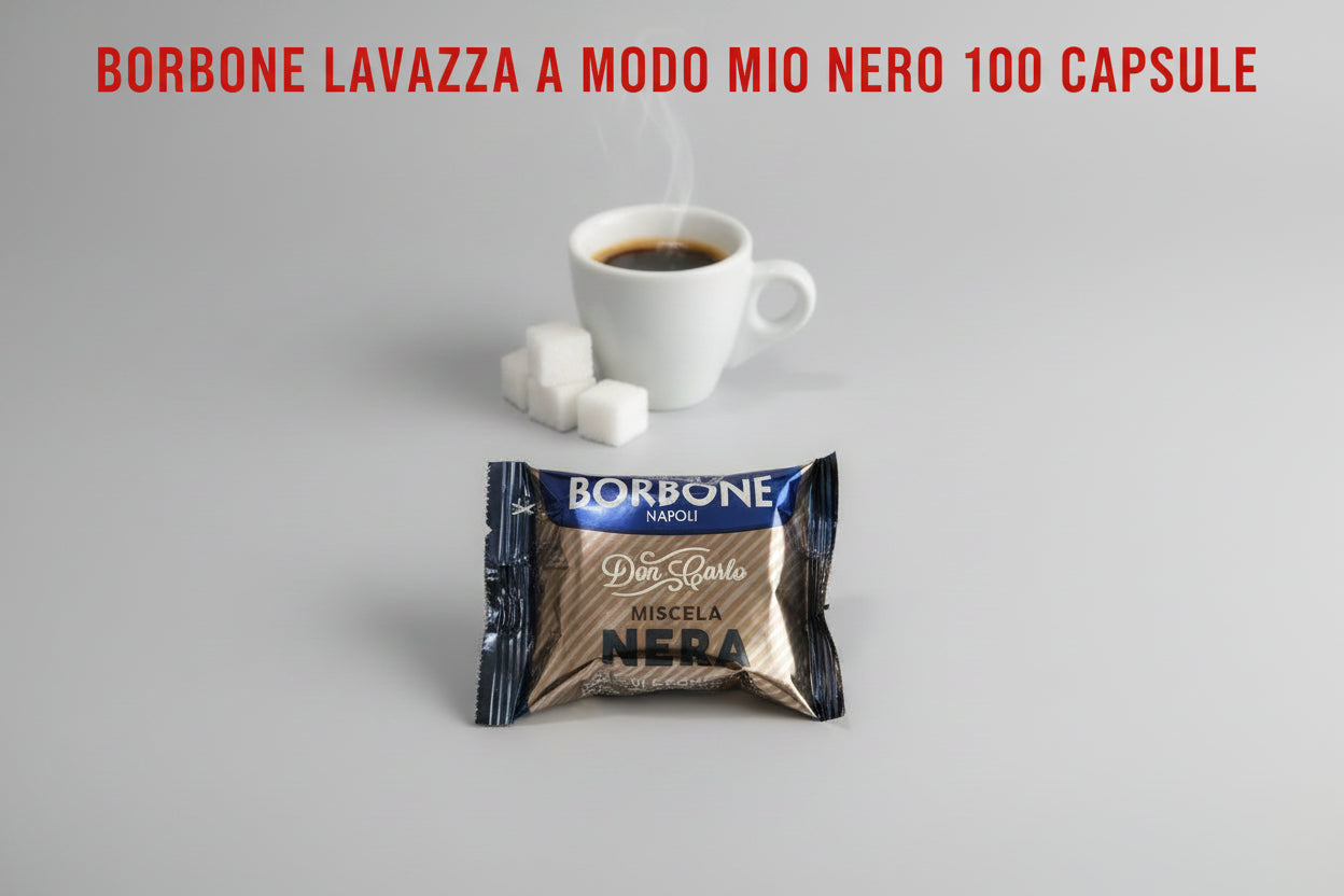 Borbone Lavazza A Modo Mio Nero 100 - Capsule Caffè & Dolci