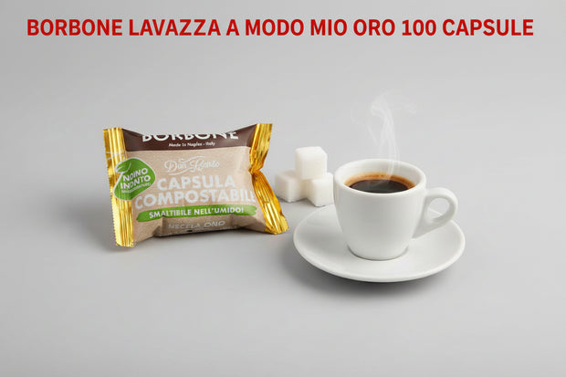 Borbone Lavazza A Modo Mio Oro 100 - Capsule Caffè & Dolci