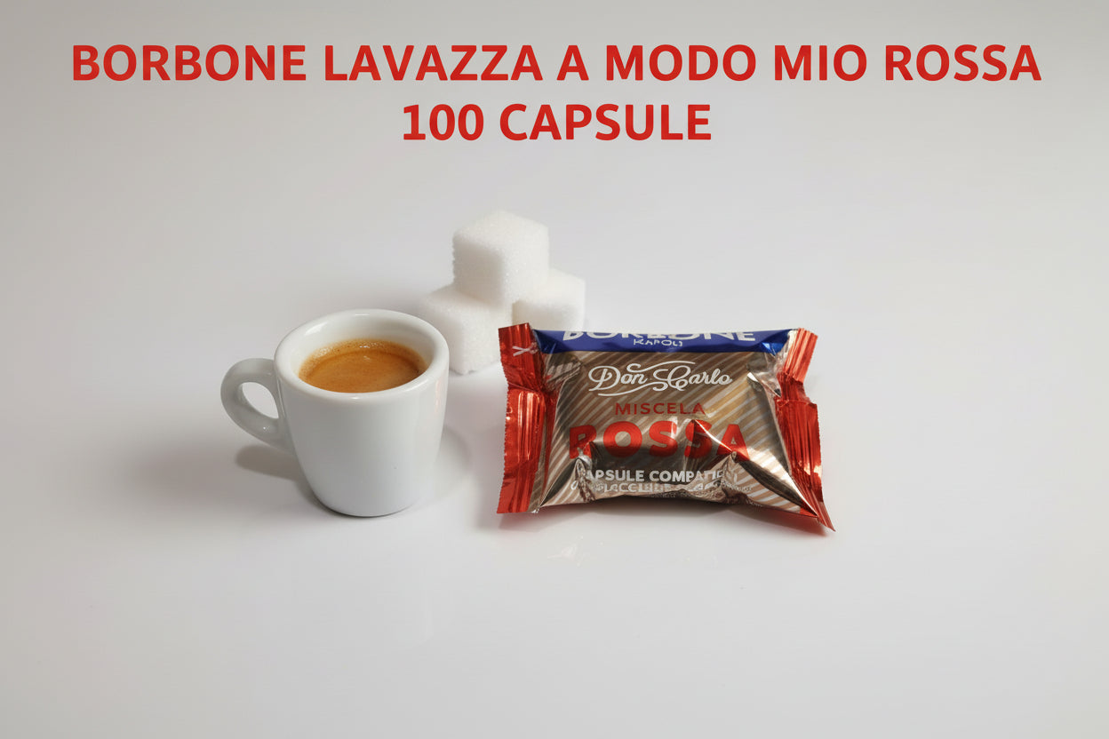 Borbone Lavazza A Modo Mio Rossa 100 - Capsule Caffè & Dolci