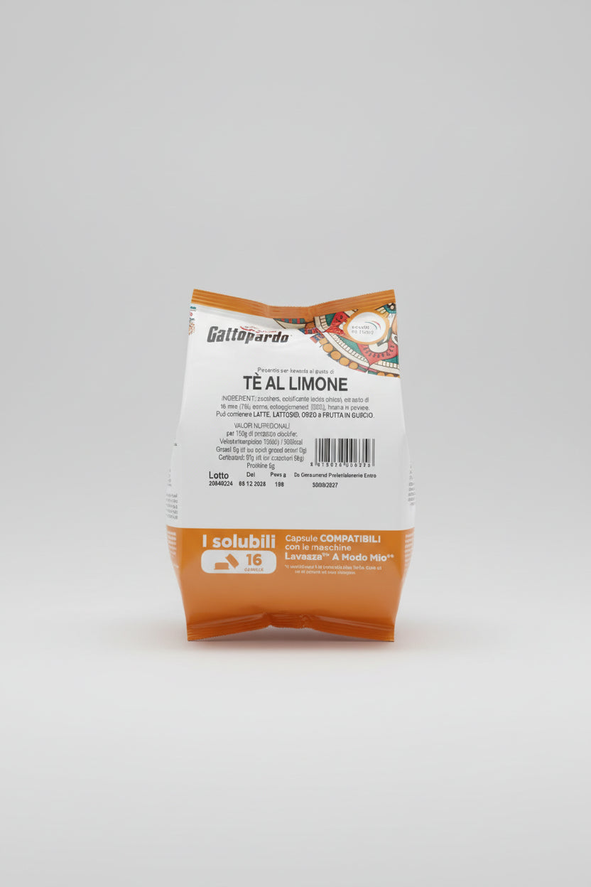 Gattopardo Lavazza A Modo Mio The al Limone - Capsule Caffè & Dolci