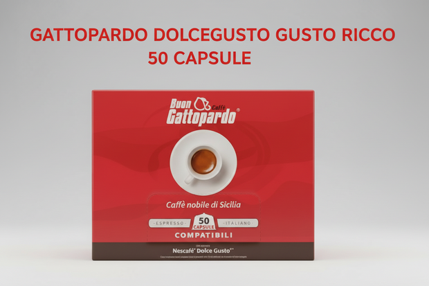 Gattopardo Dolce Gusto Gusto Ricco 50 - Capsule Caffè & Dolci