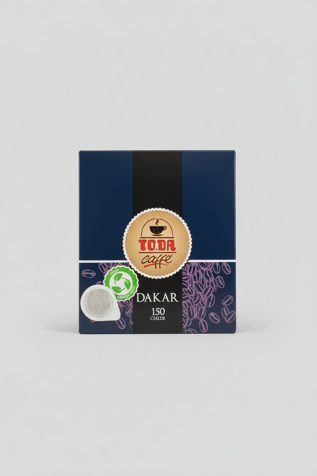 Gattopardo Cialda Dakar 150 coffee capsules from Capsule Caffè & Dolci, showing a box of coffee pods for espresso machines.