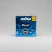 Lavazza A Modo Mio decaffeinato coffee capsules by Capsule Caffè & Dolci, shown in a row of 36 capsules.