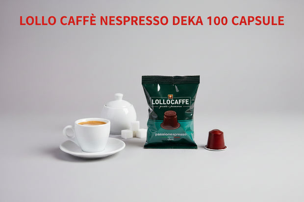 Lollo Caffè Nespresso Dek 100 - Capsule Caffè & Dolci