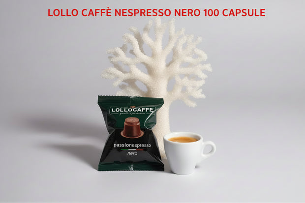 Lollo Caffè Nespresso Nero 100 - Capsule Caffè & Dolci
